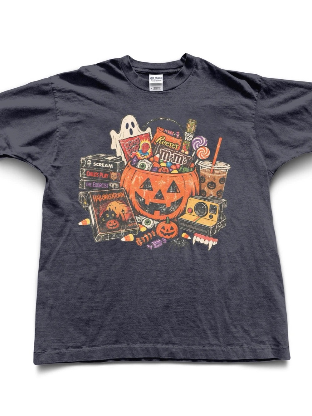 Retro 90s Halloween Shirt, Vintage Trick Or Treat Candy Graphic Nostalgia Tee